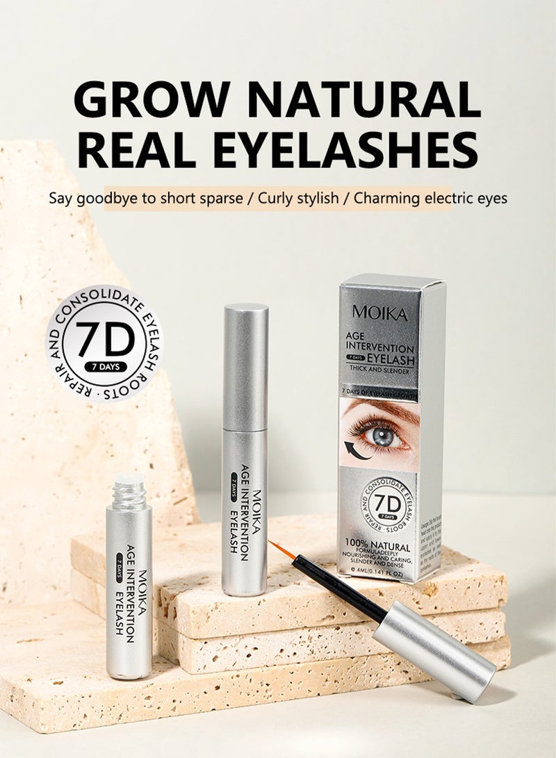 MOIKA Eyelash Growth Serum, Natural Lash Enhancer for Longer & Thicker Lashes, 4ml - Image 2